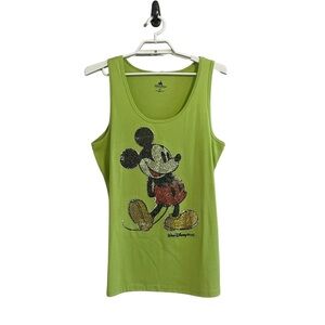 Disney Parks Mickey Mouse Sequin Ribbed Tank Top